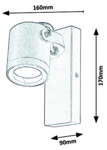 Rabalux - Faretto da muro da esterno 1xGU10/35W/230V IP44