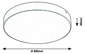 Rabalux - Plafoniera LED/24W/230V 2800-6000K IP44 bianca