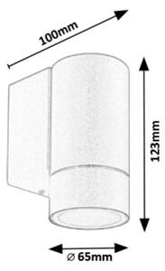 Rabalux 8118 - Applique da esterno PHOENIX 1xGU10/10W/230V IP54 grigio
