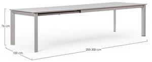 Tavolo Allungabile In Alluminio Per Esterni 110x200-300 Konnor Rastin Bizzotto - Bizzotto