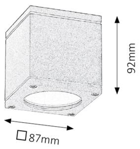 Rabalux 8149 - Plafoniera da esterno AKRON 1xGU10/35W/230V IP54