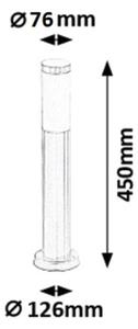 Rabalux 8263 - Lampada da esterno INOX TORCH 1xE27/25W