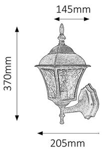 Rabalux 8397 - Applique da esterno TOSCANA 1xE27/60W/230V