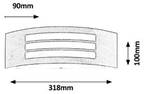 Rabalux 8511 - Applique da esterno ROMA 1xE27/14W/230V