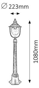 Rabalux 8679 - Lampada da esterno BARCELONA 1xE27/60W/230V