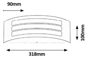 Rabalux 8776 - Applique da esterno ROMA 1xE27/14W
