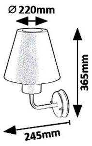 Rabalux 8844 - Applique da esterno FAVARA 1xE27/14W/230V IP44