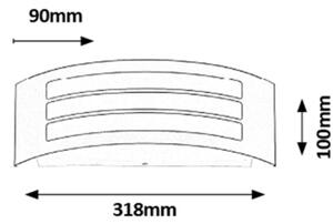 Rabalux 8776 - Applique da esterno ROMA 1xE27/14W