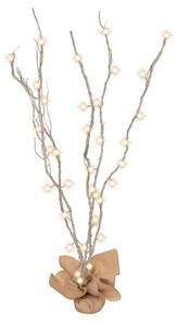 Decorazione natalizia a LED 40xLED/3xAA argento