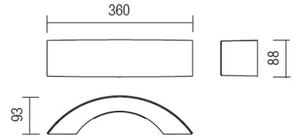 Redo 9903 - Applique a LED da esterno ECLIPSE 3xLED/3W/230V IP54