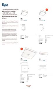 Redo 01-704 - Plafoniera da bagno EGO 1xE27/52W/230V 18x18 cm IP44