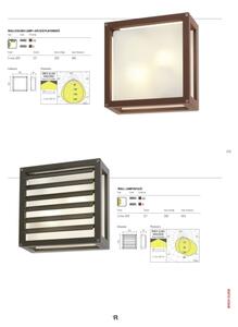 Redo 9893 - Applique da esterno BRICK 2xE27/42W/230V IP54 marrone