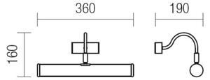 Redo 02-845 - Lampada da quadro CAIRO 2xE14/28W/230V