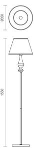 Redo 02-714 - Lampada con piedistallo FABIOLA 1xE27/42W/230V