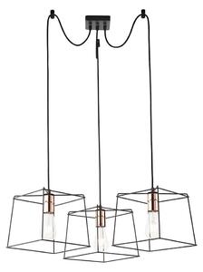 Redo 01-1265 - Lampadario a sospensione con filo SKETCH 3xE27/42W/230V