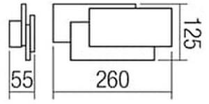 Redo 01-1444 - Lampada da parete LED GAMER LED/12W/230V