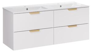 Set di mobili largo 120 cm con lavabo in lava