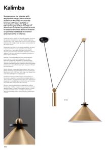 Redo 01-1545 - Lampadario a sospensione con filo KALIMBA 1xE27/42W/230V diametro 42 cm ragno bronzo