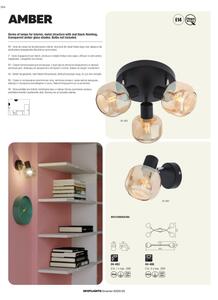 Redo 04-483 - Luce Spot da parete AMBER 1xE14/28W/230V