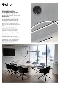 Redo 01-1737 - Lampadario a sospensione con filo LED dimmerabile GIOTTO LED/56W/230V nero