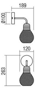 Redo 01-1575 - Applique EDISON 1xE27/42W/230V