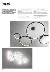 Redo 01-1742 - Lampadario LED a sospensione con filo RADIUS LED/45W/230V bianco