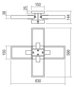 Redo 01-1969 - Plafoniera TIMBER 4xE27/42W/230V