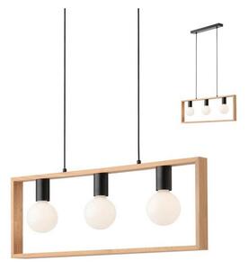 Redo 01-1665 - Lampadario a sospensione con filo TIMBER 3xE27/42W/230V