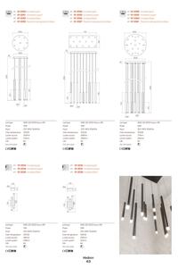 Redo 01-2054 - Lampadario LED a sospensione con filo MADISON 14xLED/4W/230V oro