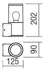 Redo 90047 - Applique per esterno FRED 1xE27/20W/230V IP54