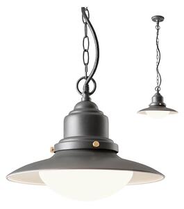 Redo 90094 - Lampadario a sospensione con catena per esterni ELIO 1xE27/42W/230V IP44