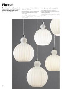 Redo 01-2068 - Lampadario a sospensione con filo PLUMEN 6xE14/42W/230V bianco