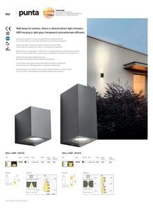 Redo 90151 - Applique da esterno PUNTA 1xGU10/7W/230V IP44