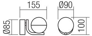 Redo 01-2125 - Applique a LED LUMO LED/6W/230V bianco