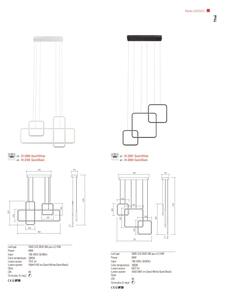 Redo 01-2098 - Lampadario a sospensione con filo LED dimmerabile THAI LED/66W/230V 3000K nero