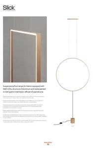 Redo 01-2134 - Lampada LED da terra SLICK LED/28W/230V nero