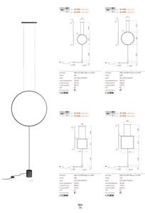 Redo 01-2134 - Lampada LED da terra SLICK LED/28W/230V nero