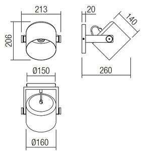 Redo 01-2399 - Applique POOH 1xE27/42W/230V faggio