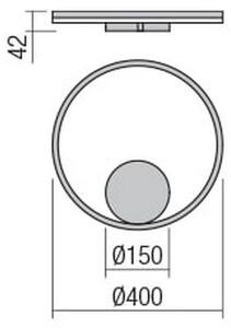 Redo 01-1701 - Applique a LED ORBIT LED/28W/230V bronzo
