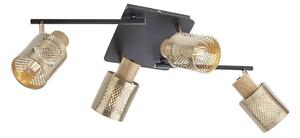 Redo 04-522 - Lampadario a plafone BASKET 4xE27/42W/230V bronzo