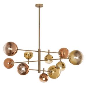 Redo 01-2781 - Lampadario a sospensione con supporto rigido ROY 10xG9/10W/230V