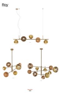 Redo 01-2780 - Lampadario a sospensione con filo ROY 6xG9/10W/230V