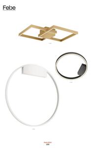 Redo 01-2819 - Applique a LED dimmerabile FEBE LED/24W/230V nero
