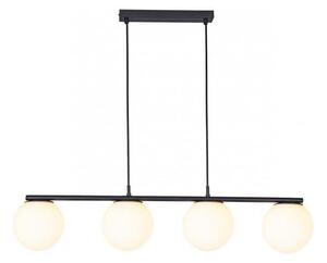 Redo 01-3156 - Lampadario a sospensione con filo BOWLING 4xE27/42W/230V nero