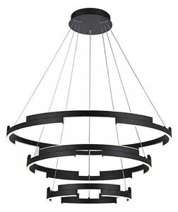 Redo 01-3182 - Lampadario a sospensione con filo LED dimmerabile CASTLE LED/80W/230V nero