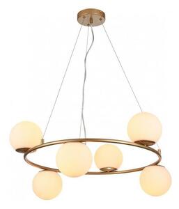 Redo 01-3157 - Lampadario a sospensione con filo BOWLING 6xE14/28W/230V oro