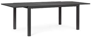 Tavolo da Giardino Allungabile 160/240x90x75 cm in Alluminio Hilde Antracite