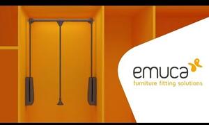 Appendiabiti per armadio Hang Emuca larghezza regolabile 830-1.150 mm cromato
