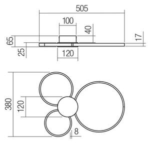 Redo 01-3105 - Plafoniera LED ATOM LED/20W/230V