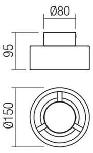 Redo 01-3096 - Plafoniera LED PUNKT LED/6W/230V bianco